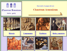 Tablet Screenshot of coroclaustrumarmonicum.com
